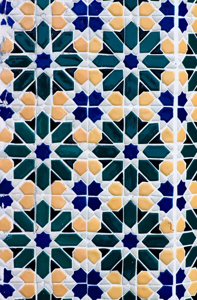 Mozaika zeď v marockém stylu — Stock fotografie