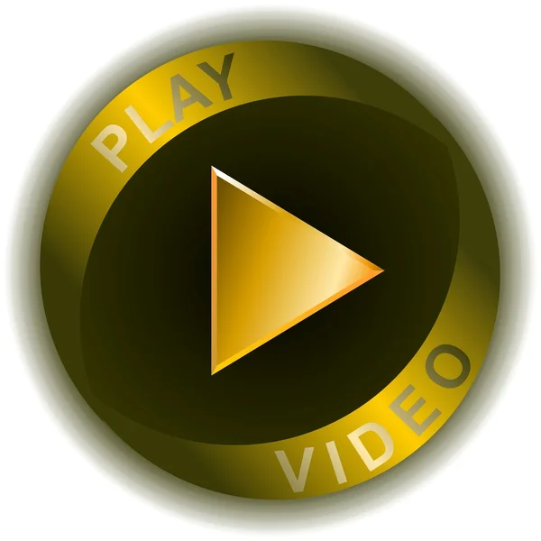 Кнопка видео — стоковое фото