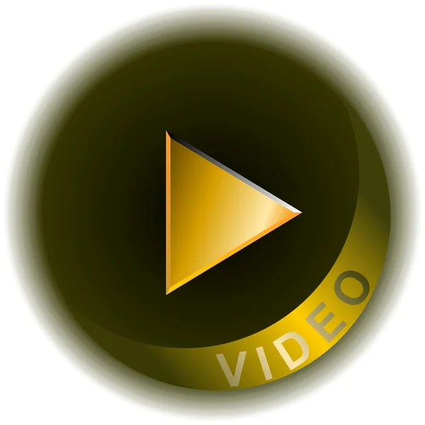Botão de vídeo — Fotografia de Stock