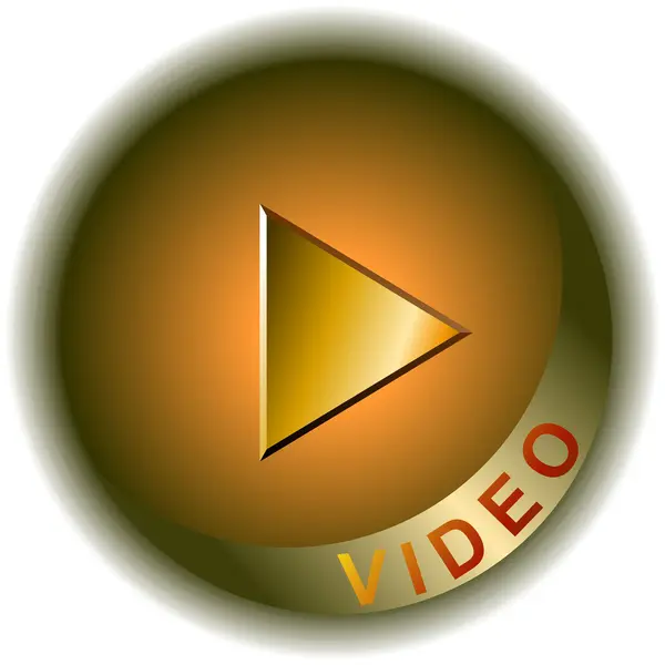 Botón de vídeo — Archivo Imágenes Vectoriales