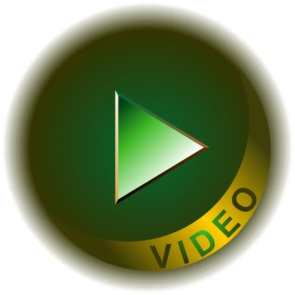 Кнопка видео — стоковый вектор