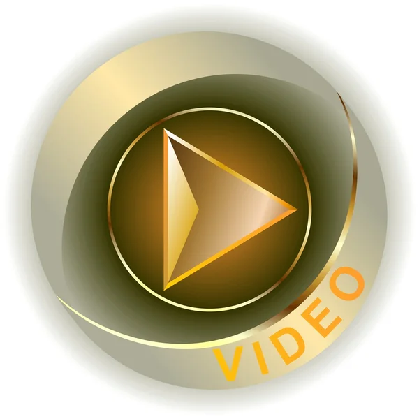 Botão de vídeo — Fotografia de Stock