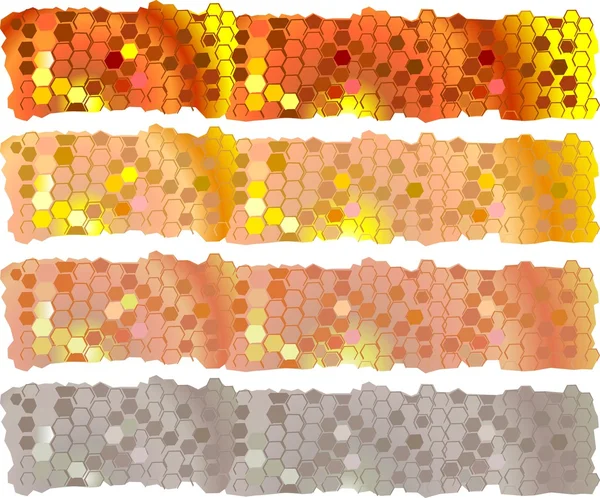 Ensemble de bannières miel — Image vectorielle