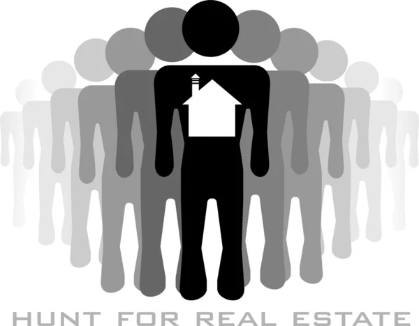 Hunter immobilier — Image vectorielle