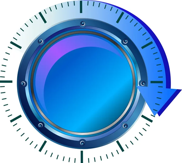 Télécharger bouton bleu — Image vectorielle