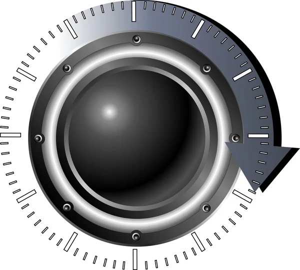 Télécharger bouton noir — Image vectorielle