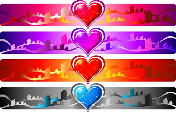 Heart of the city — Stock Vector