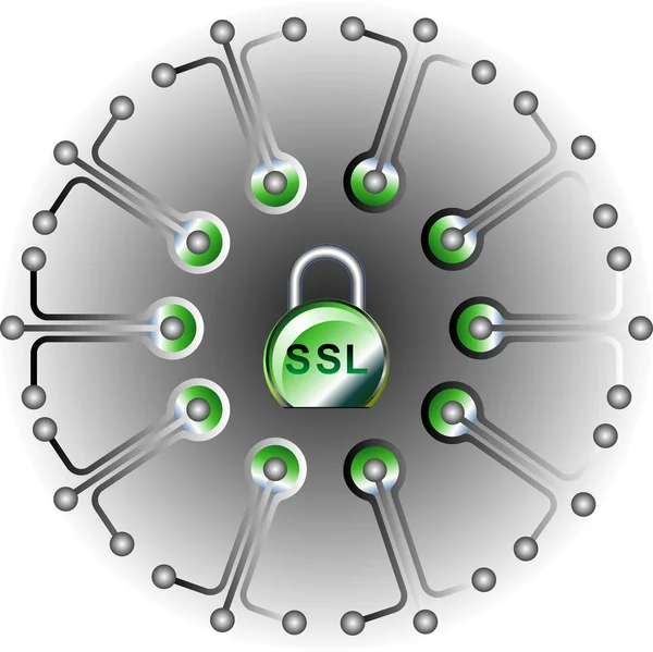 SSL - biztonsági — Stock Fotó