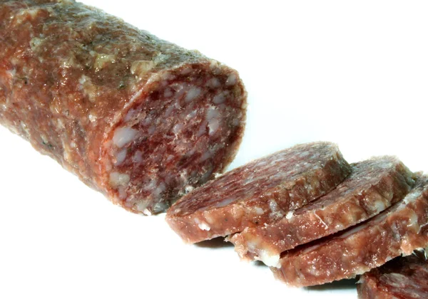 stock image Sliced sausage