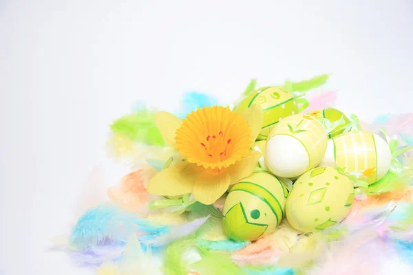 Πολύχρωμα πασχαλινά αυγά — Φωτογραφία Αρχείου