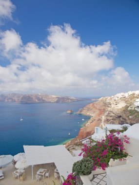 Santorini görünümü