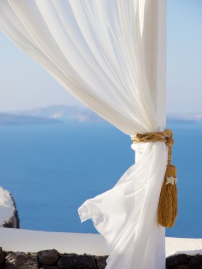 Santorini view clipart