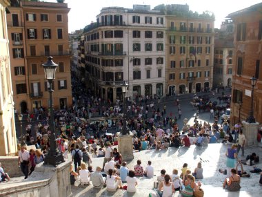 Plaza de España in Rome clipart