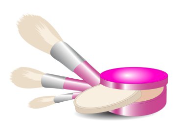 Make-up products collage clipart