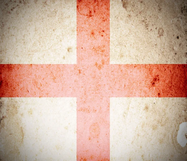 Флаг Англии на гранж-бумаге — стоковое фото