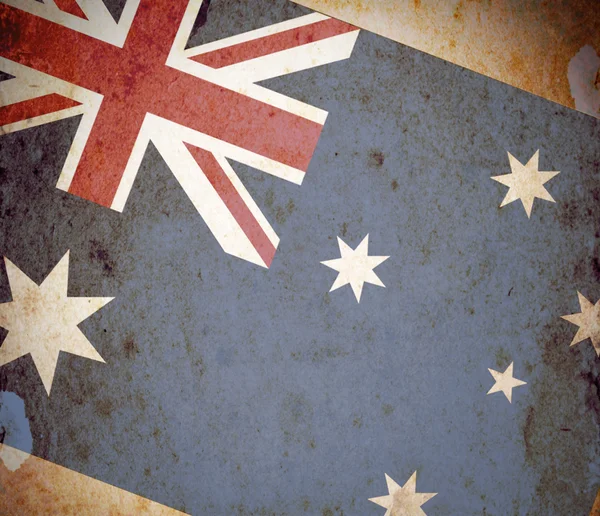 Avustralya bayrağı grunge kağıt üzerinde