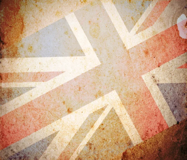 UK flag on grunge paper — Stock Photo, Image