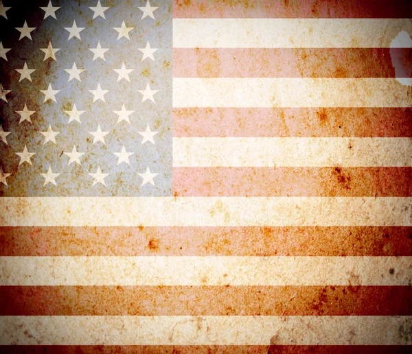 Флаг США на гранж-бумаге — стоковое фото