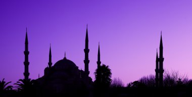 İstanbul 'daki mavi cami, hindi.