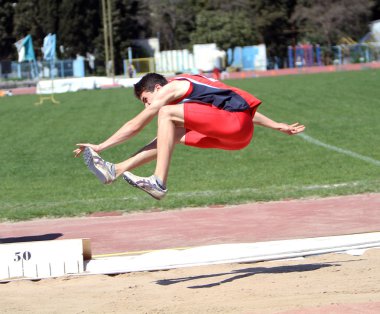 Long jump competition clipart