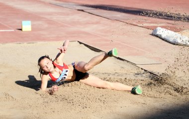 Long jump competition clipart