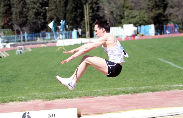 Competição salto em distância — Fotografia de Stock