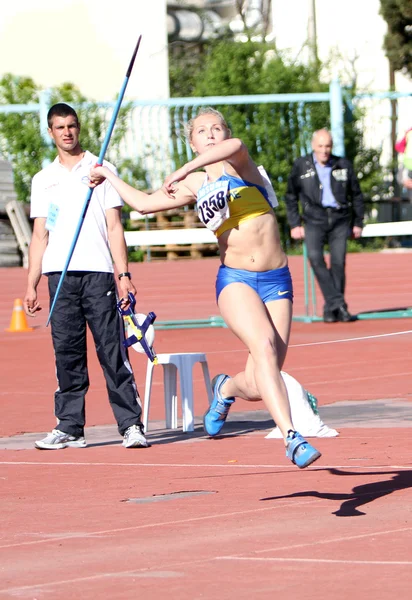 Javelin lanzar competencia — Foto de Stock