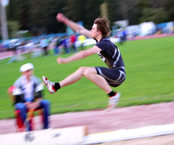 Salto de longitud competencia — Foto de Stock