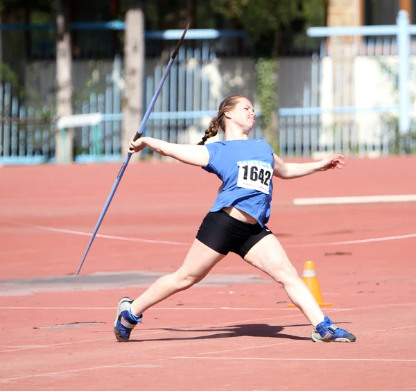 Javelin lanzar competencia — Foto de Stock