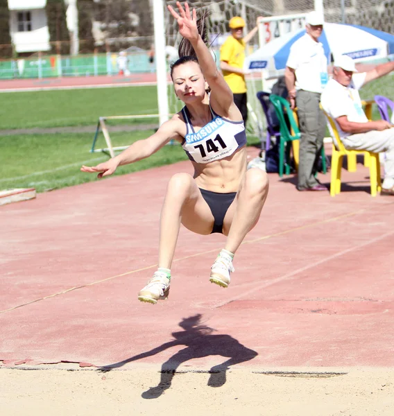 Competição salto em distância — Fotografia de Stock