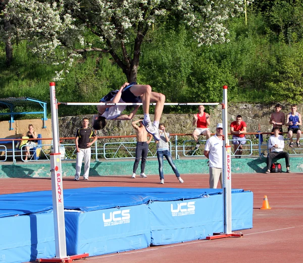 Yüksek atlama Yarışması — Stok fotoğraf
