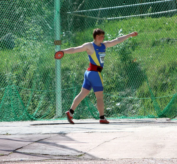 Discus throw competition — Stock Photo, Image
