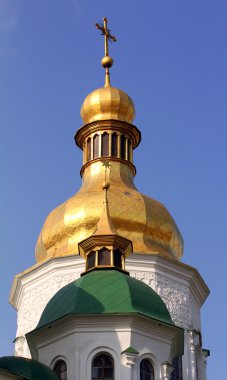 Domes of St. Sophia Cathedral in Kiev, Ukraine. clipart