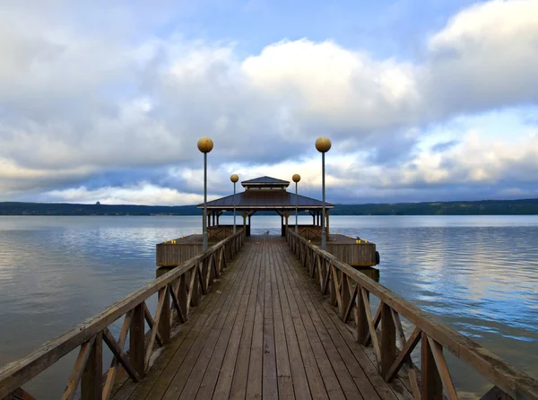 Wooden Pier in Finland. — Stock Photo, Image