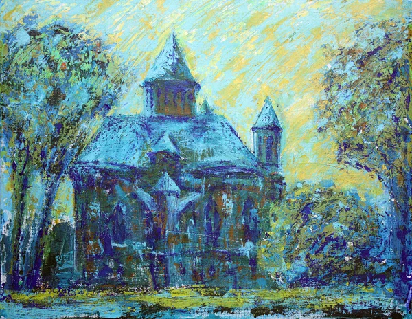 Arménské církve v městě Černovice. — Stock fotografie