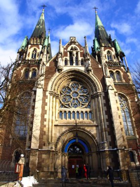 Kilise st. olha ve elizabeth, lviv. Ukrayna