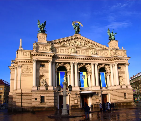 Teatr Opery i baletu, Lwów, Ukraina — Zdjęcie stockowe