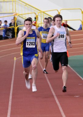 Boys fight at the finish clipart