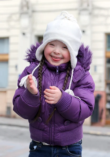 stock image Portrait of beautiful happy girl