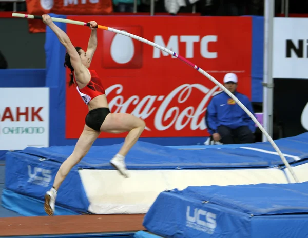Мазурик Наталья - украинский прыгун с шестом — стоковое фото