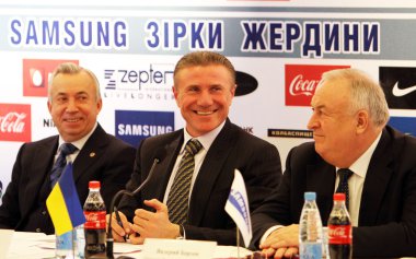 Press conference on February 10, 2012 in Donetsk, Ukraine clipart