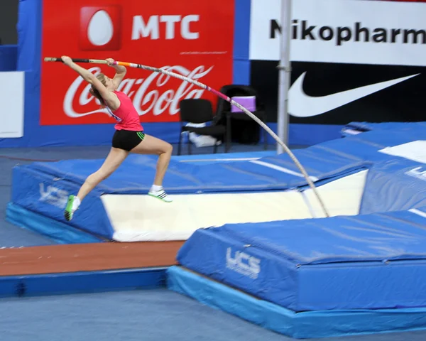 Shelekh Hanna medaglia di bronzo dei primi Giochi Olimpici Giovanili — Foto Stock