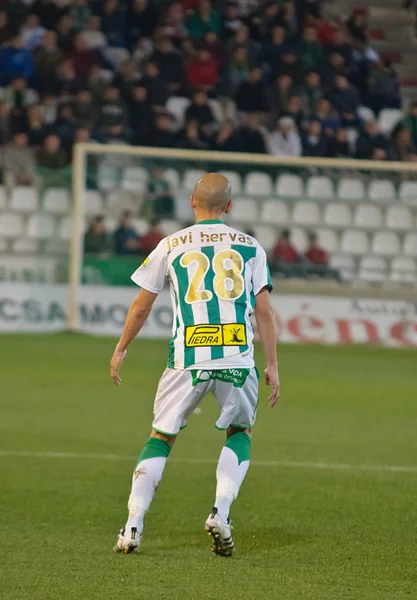 Javier Hervas en la liga Córdoba vs Girona — Foto de Stock