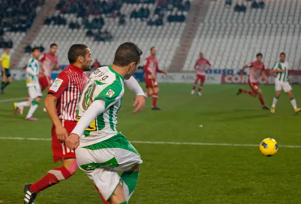 Borja García from match league Cordoba vs Girona — Zdjęcie stockowe