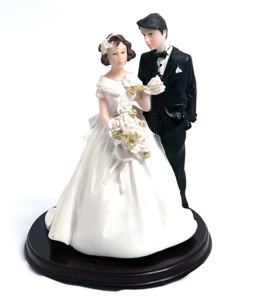 stock image Wedding cake dolls