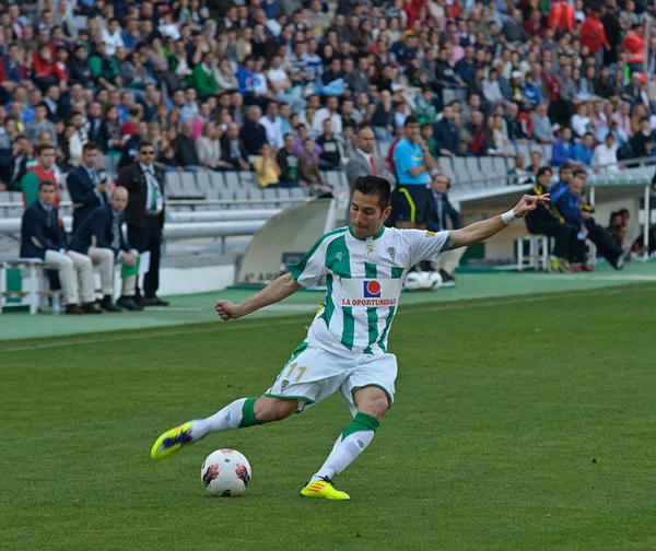 Charles Dias (W 11) in action during match league Cordoba vs Hercules — Stock Photo, Image