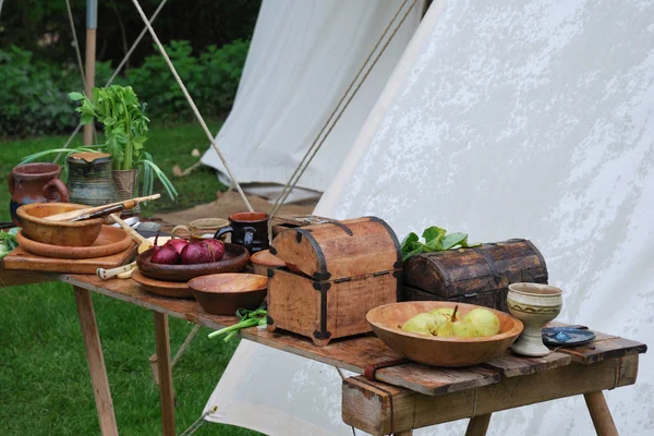 Almoço medieval — Fotografia de Stock
