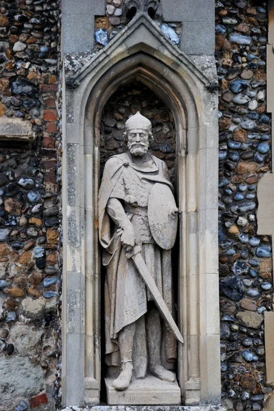 Stone church statue — Stock Photo, Image