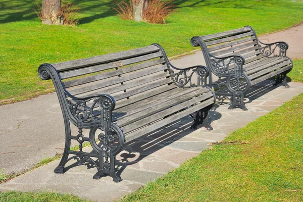 stock image Park benches