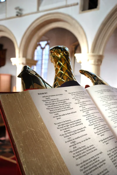 Bible in church — Stock Photo, Image